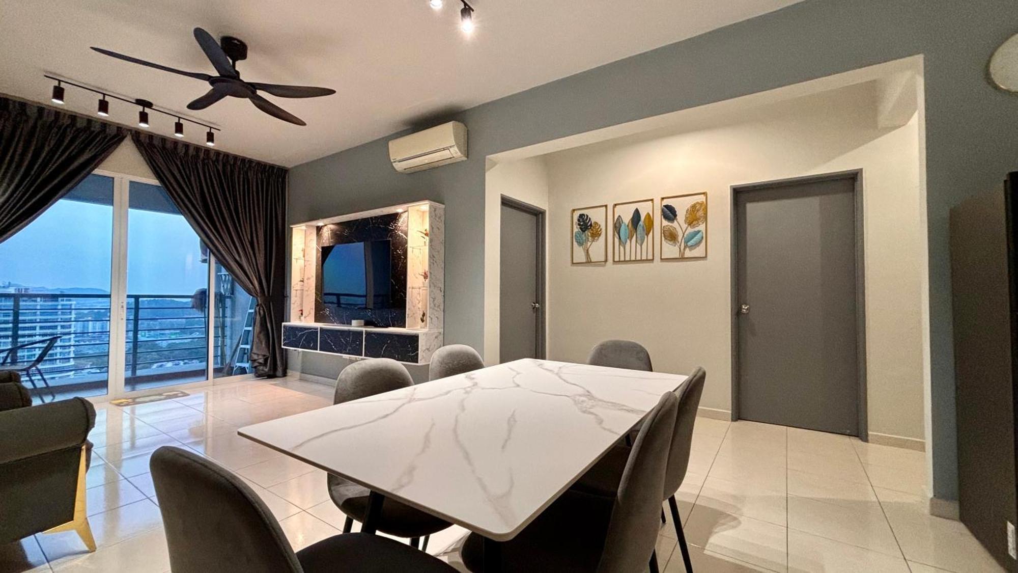 Spacious House 4r 8pax Wifi-s Pic-airport Bayan Lepas